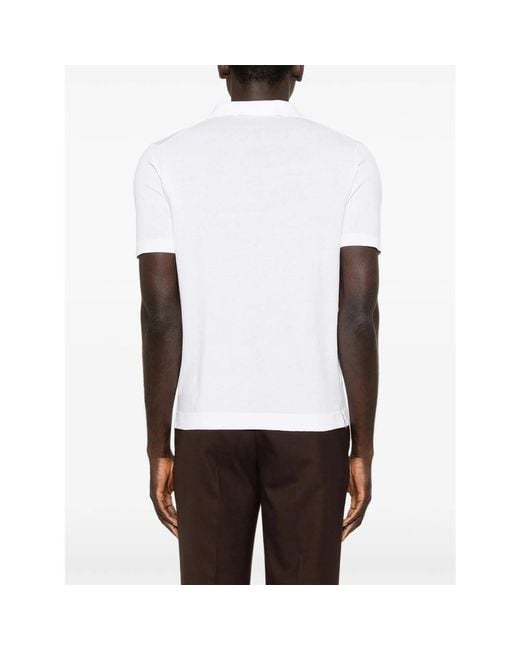 Eraldo White V-Neck T-Shirt for men