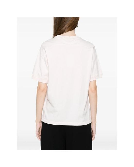 Anine Bing White Logo Detail Baby T-Shirt