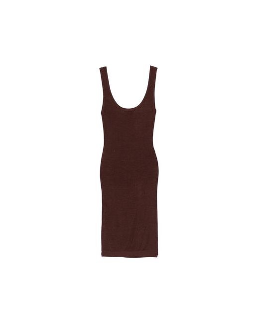 Entire studios Brown Square-Neck Mini Dress