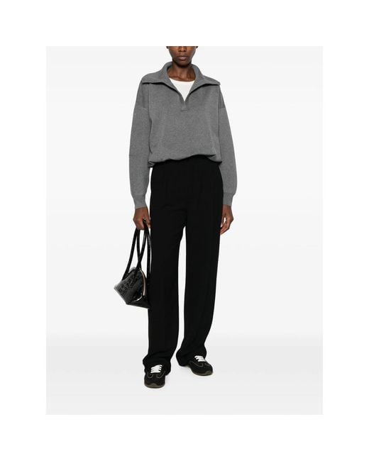 ELEH Gray Long-Sleeve Sweater