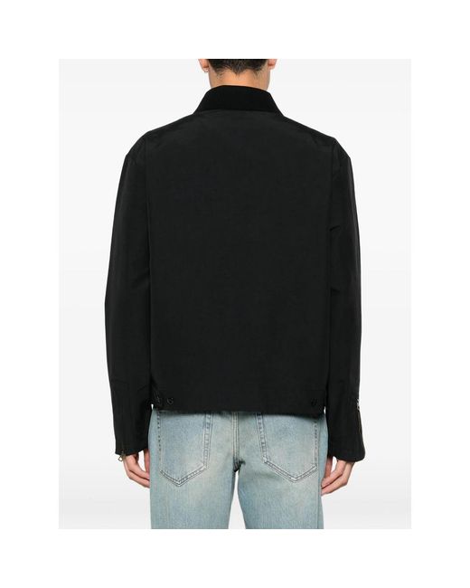 KENZO Black Tiger-Embroidered Zip-Up Jacket for men