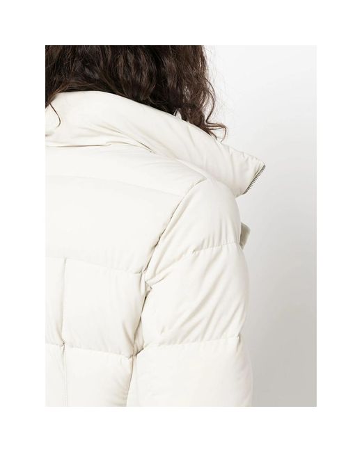Moorer White Zagarakn Padded Coat