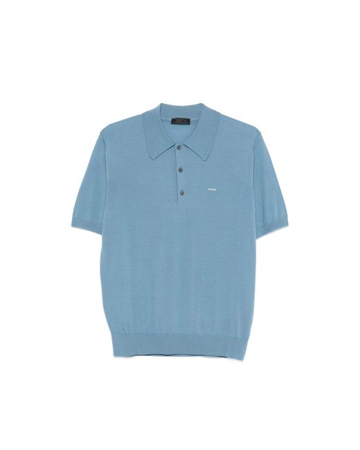 Prada Blue Polo Shirts for men