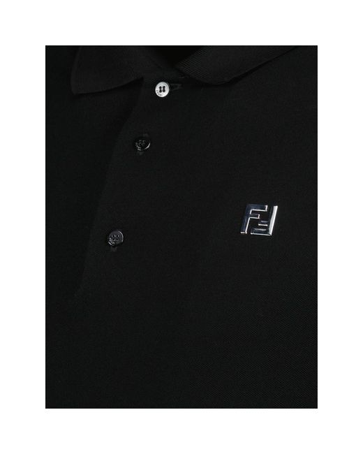 Fendi Black Polo Shirts for men