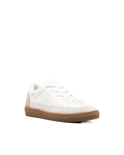 Santha White Lace-Up Sneakers for men