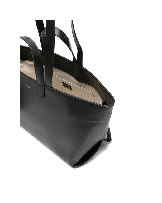 A.P.C. Black Tote Bags