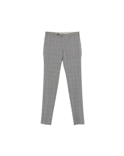 Incotex Gray Check Trousers for men