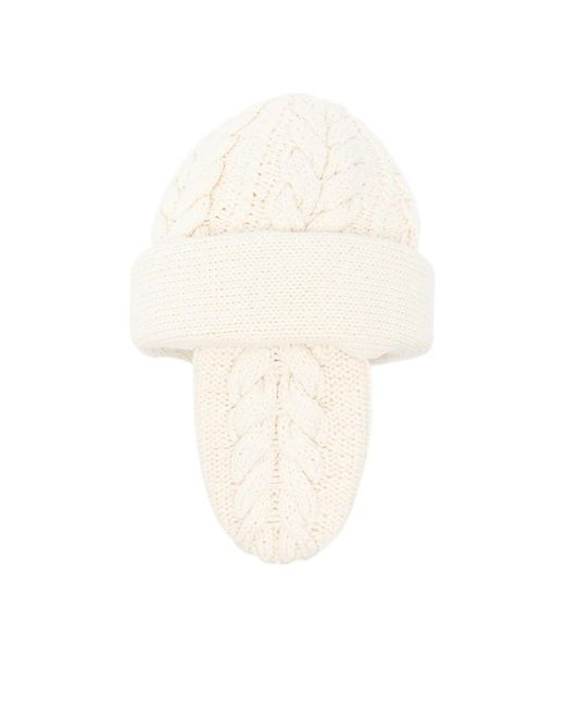 Duran Lantink Natural Cable-Knit Beanie