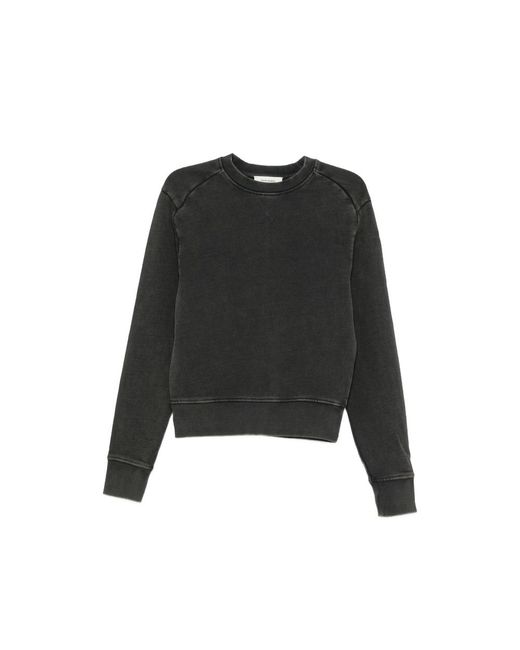 Entire studios Black Washed-Effect Panelled Sweater