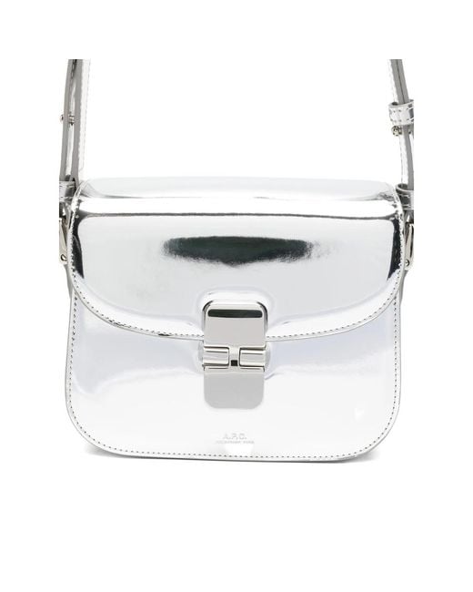 A.P.C. White Shoulder Bags