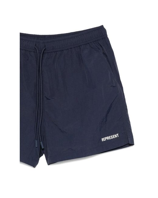 Represent Blue Swim Shorts for men