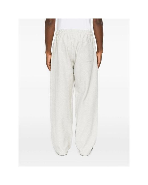 KENZO White Tiger-Motif Track Pants for men