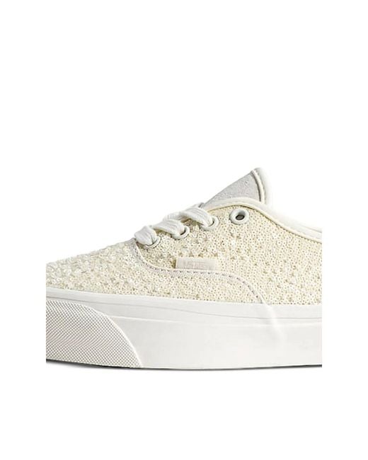 Vans White Authentic Beaded Sneakers for men