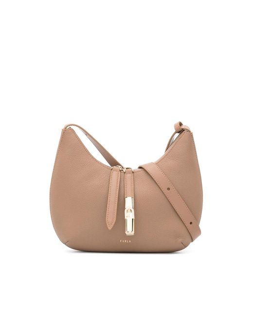 Furla Natural Small Goccia Shoulder Bag