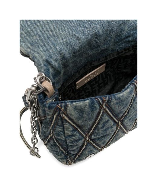 DIESEL Gray Shoulder Bags