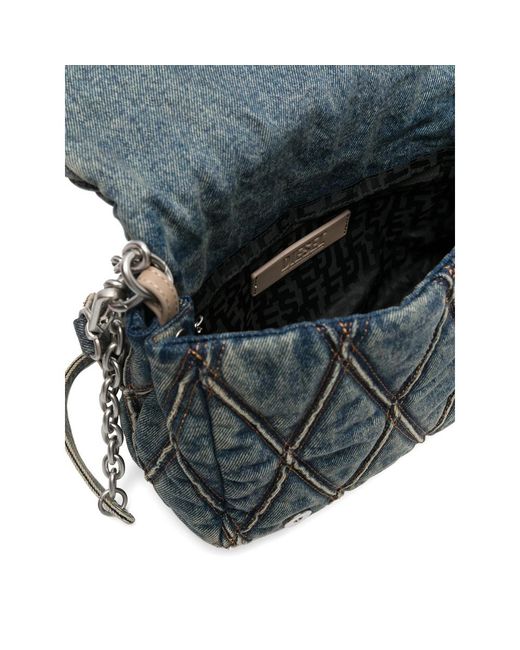 DIESEL Gray Shoulder Bags