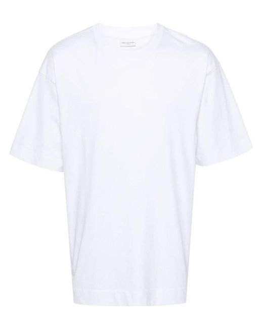 Dries Van Noten Boxy T-shirt White In Cotton for men