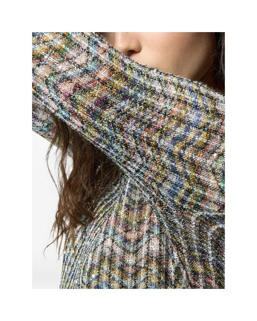 Missoni Gray Zigzag-Knit Sweater