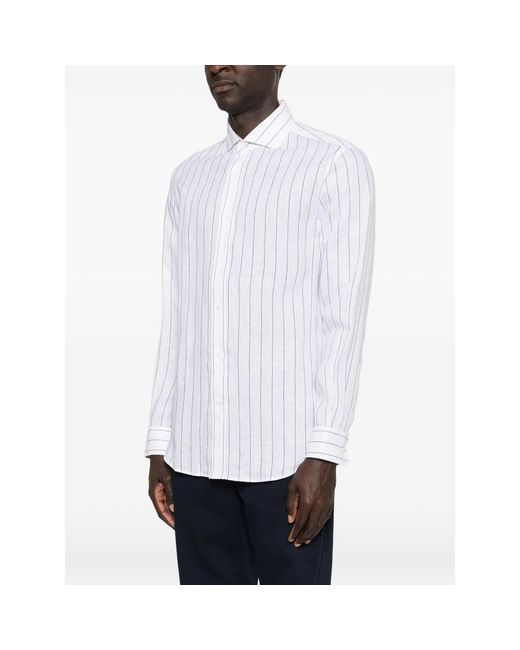 Brunello Cucinelli White Casual Shirts for men