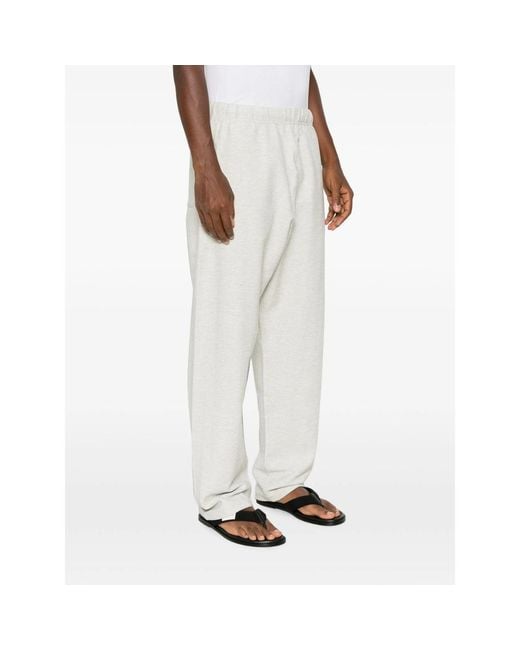 KENZO White Tiger-Motif Track Pants for men