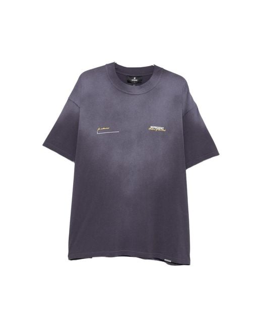 Represent Blue T-Shirts And Vests for men