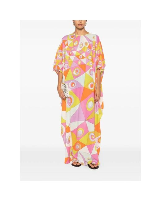 Emilio Pucci Pink Maxi Dresses