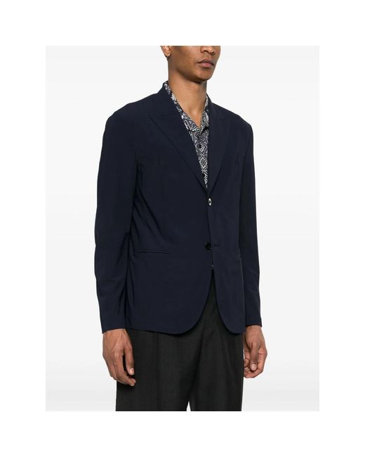 Eraldo Blue Single-Breasted Blazer for men