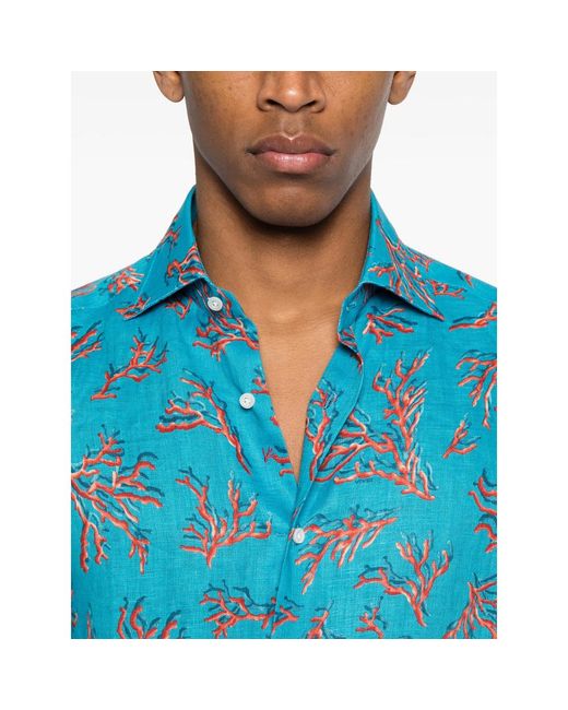 Isaia Blue Shirts for men