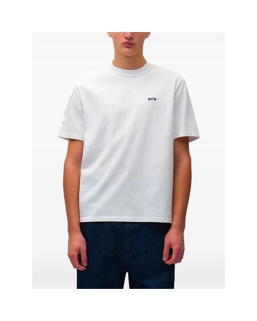 Arte' White Back-Poster Graphic T-Shirt for men