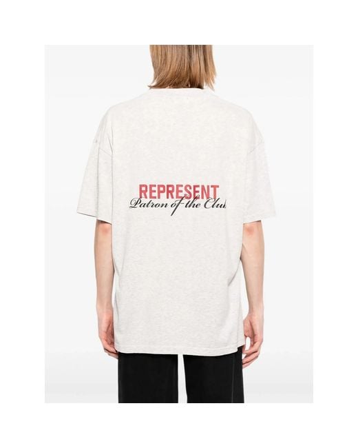 Represent Gray Logoed T-Shirt for men