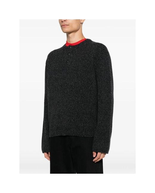 Diana Studio Black Long-Sleeve Sweater for men