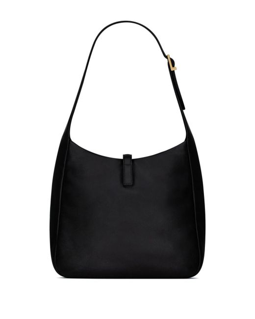 Saint Laurent Black Small Le 5 À 7 Padded Shoulder Bag