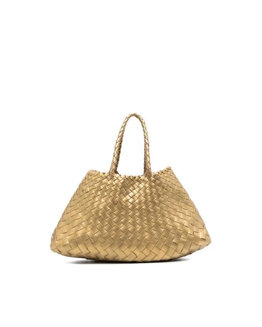 Dragon Diffusion Metallic Santa Croce Interwoven Tote Bag