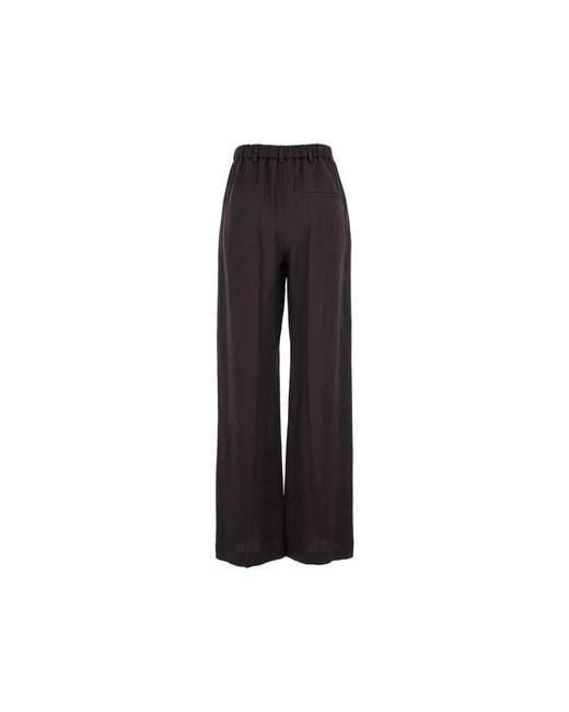 Tela Black Elasticated-Waistband Trousers
