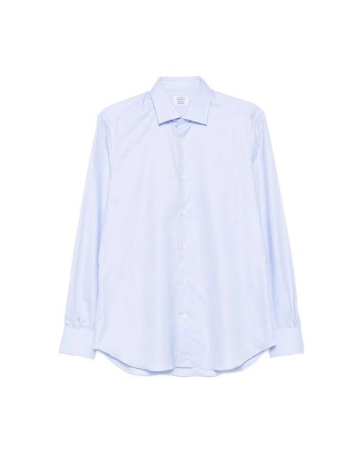 Mazzarelli Blue Long-Sleeved Shirt for men