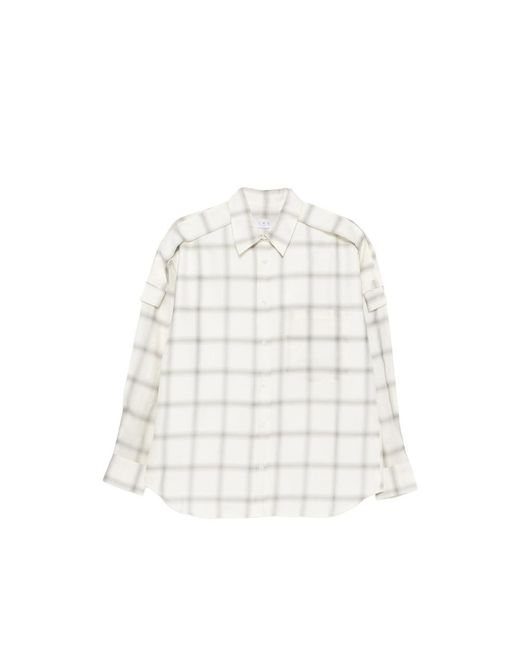 IRO White Check-Pattern Button-Down Shirt