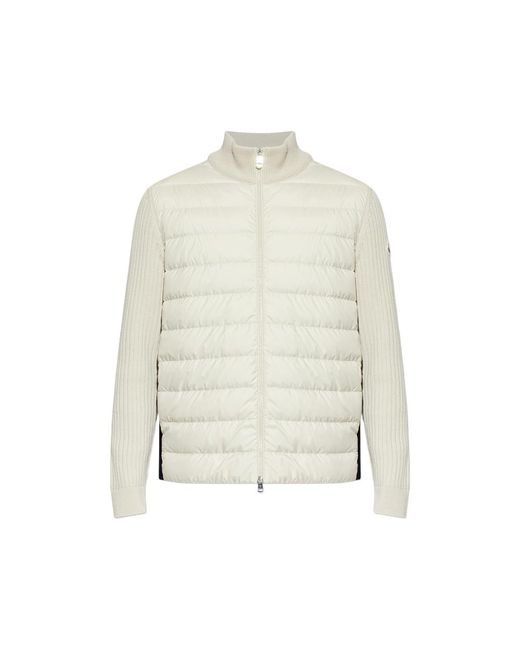 Moncler White Neutrals Jackets for men