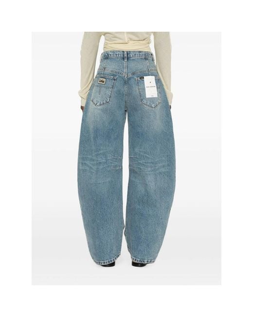Lois Blue Aliana Barrel-Leg Jeans