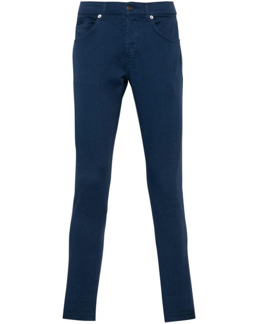 Dondup Blue Straight-Leg Jeans for men