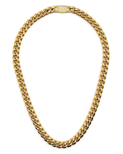 DARKAI Metallic Cuban Chain-Link Necklace for men