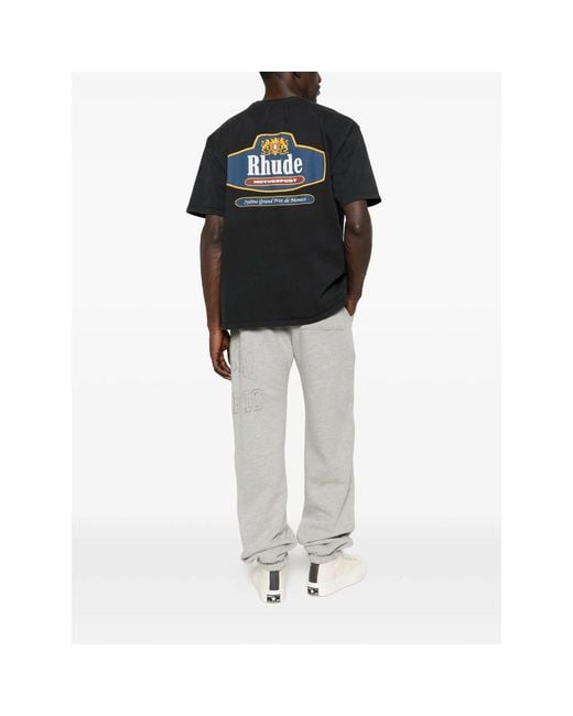 Rhude Black T-Shirts & Vests for men