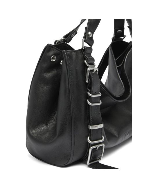 DIESEL Black D-One-Medium Top-Handle Bag
