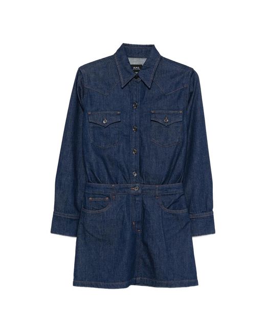 A.P.C. Blue Dresses