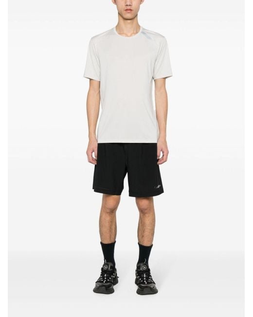 Calvin Klein Black Rubberised-Logo Shorts for men