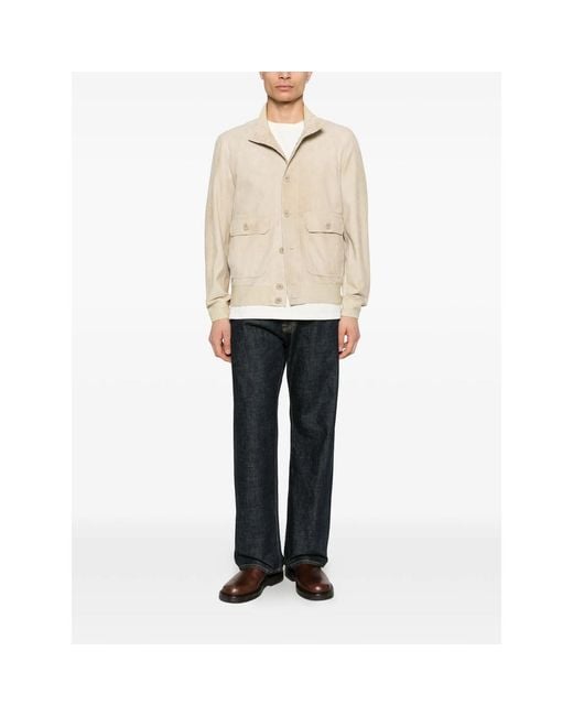 Salvatore Santoro Natural Button Patch-Pocket Jacket for men