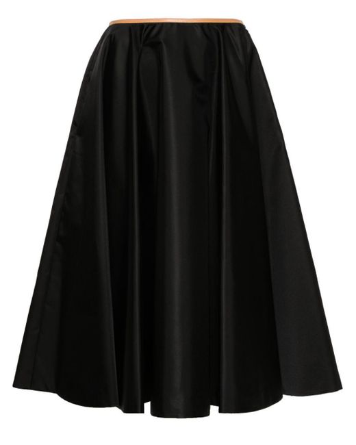 Prada Black Re-Nylon Midi Skirt