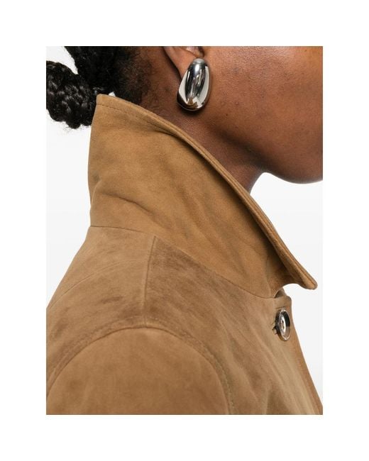 Ba&sh Brown Button Pocket Jacket