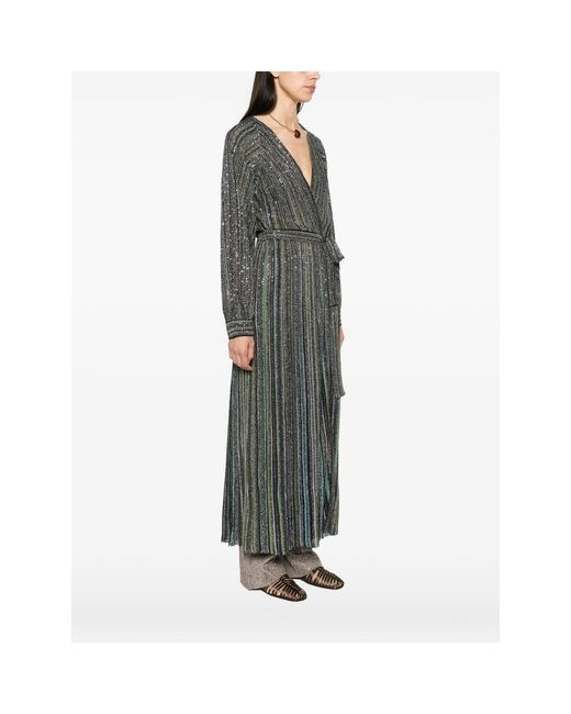 Missoni Gray Sequin-Embellished Striped Cardigan