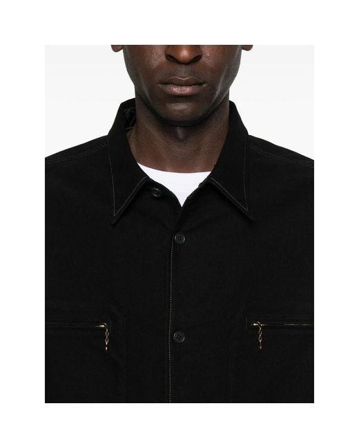 Chimala Black Point-Collar Shirt for men