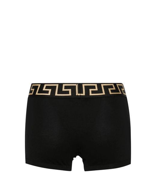 Versace Black Medusa-Jacquard Briefs (Pack Of Two) for men